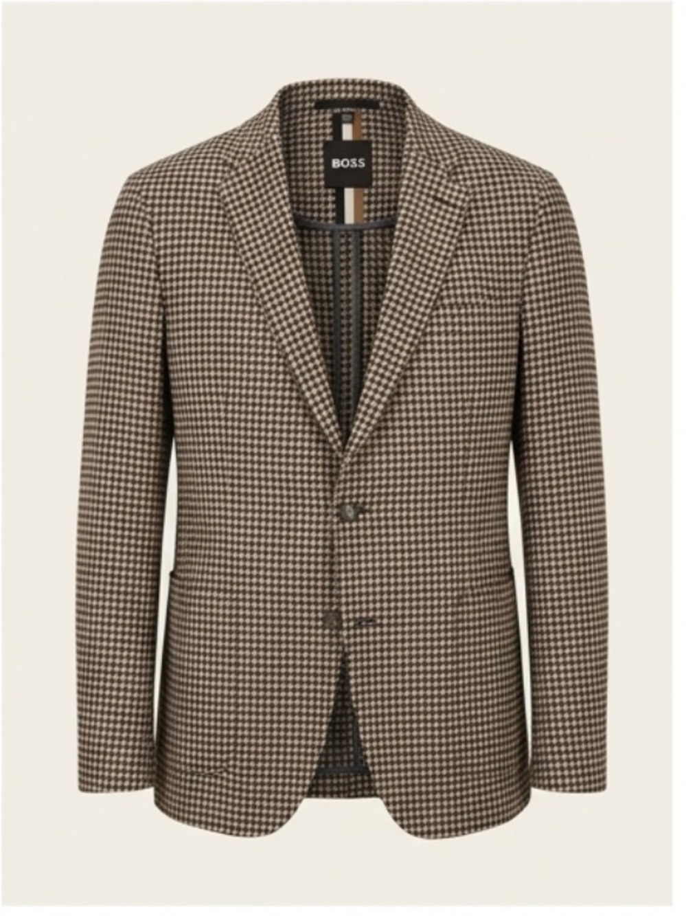 BOSS Brown Houndstooth Sport Coat